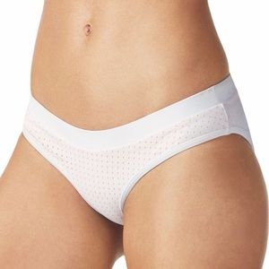 Fabletics Valentina Bikini Bottom Swimwear NWT Size Medium Perforated White